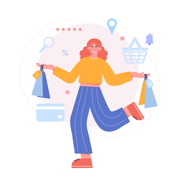 快乐的女性在网上商店购物。无现金支付概念图片下载