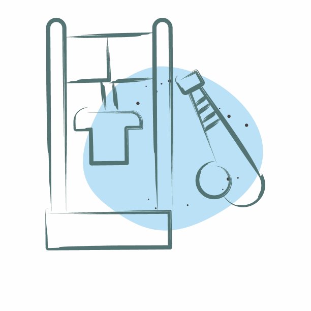 图标的储物柜。与棒球有关的符号。色斑样式。简单的设计可编辑。简单的说明图片下载