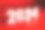 3D渲染白色加粗2024新年在红色背景图片下载