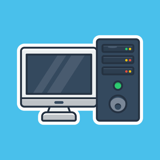 独特可爱的电脑和PC CPU塔图片下载