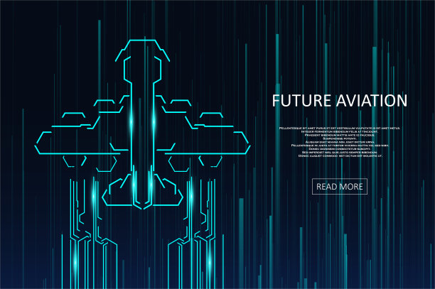 面向现代技术的未来航空。图片下载