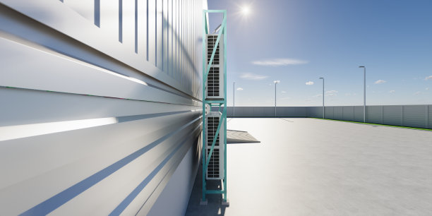 暖通空调系统冷凝器单元三维效果图。图片下载