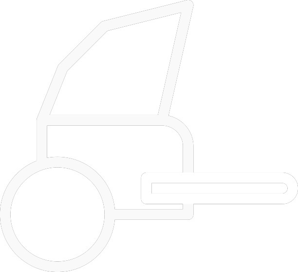 人力车图标圆润白色中国新图片下载