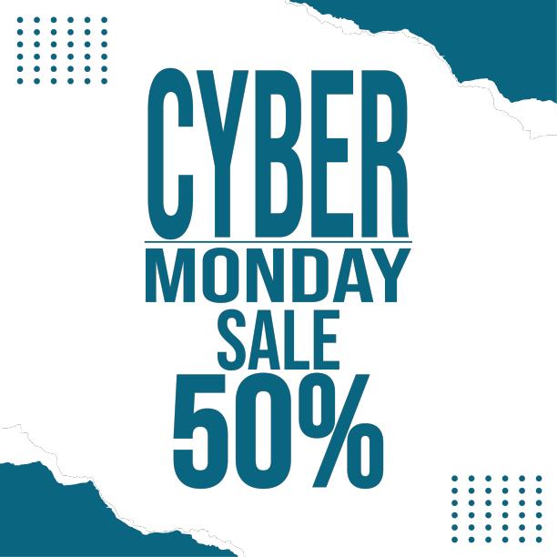 大型网络星期一销售海报传单设计图片下载