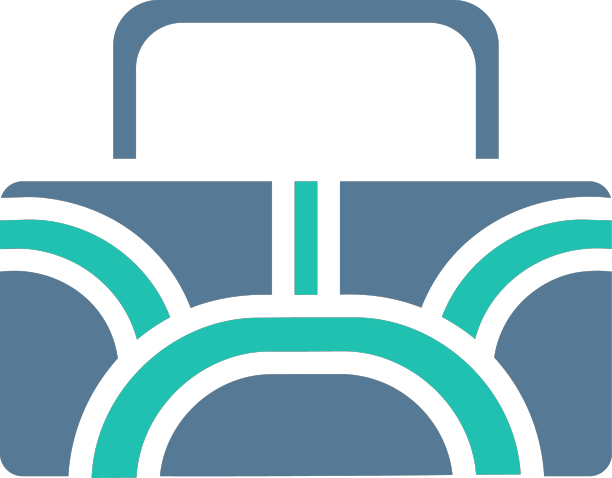 双肩包图标纯绿色浅灰色运动符号图片下载