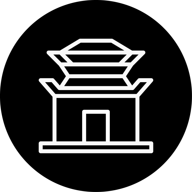 拱门图标圆润白色的中国新年图片下载