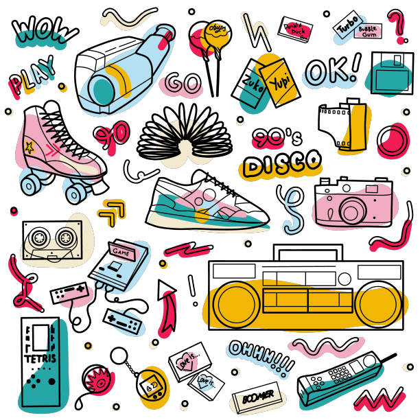 一套90年代的复古玩意图片下载