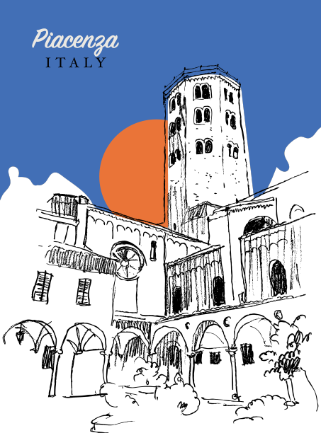 绘制草图的圣安东尼奥教堂图片下载