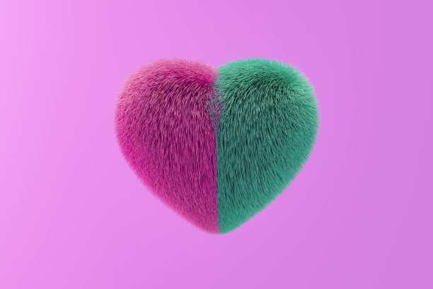 松软心形，情人节概念图片下载