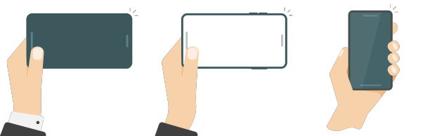 手持手机模拟图形图标集图片下载