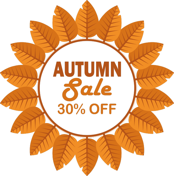 秋季促销背景海报或传单设计图片下载