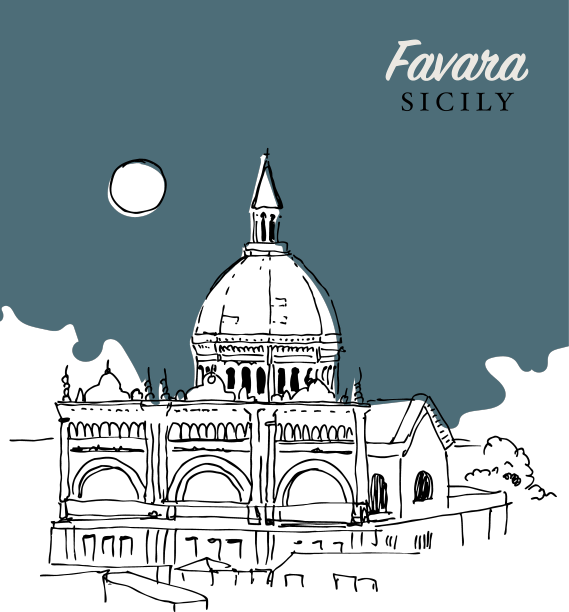 绘制圣母教堂的素描图片下载