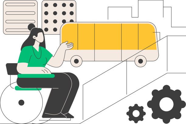 无障碍环境设计抽象概念图片下载