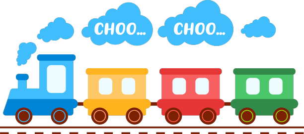 可爱的玩具火车机车的孩子图片下载