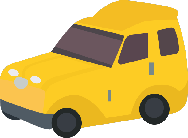 黄色玩具车儿童玩具平面设计图片下载