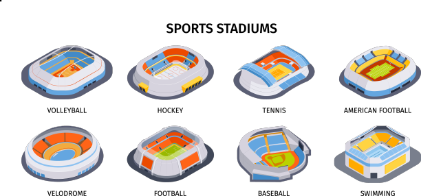 等距体育场馆设置图片下载