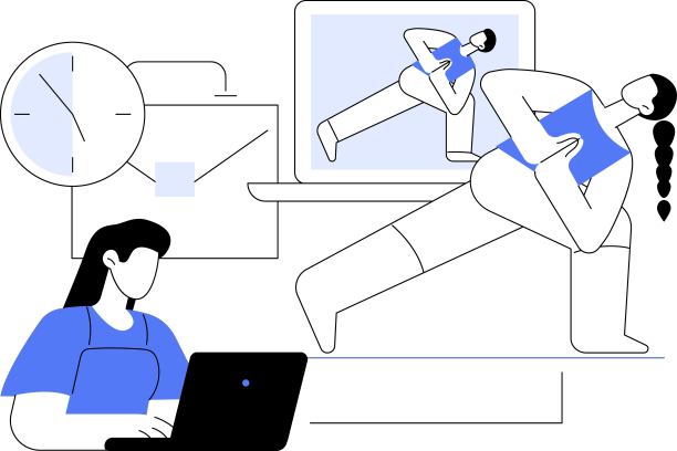 瑜伽休息孤立漫画图片下载