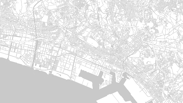 背景千叶地图日本白色和浅灰色图片下载