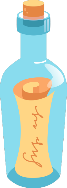 复古的瓶子里有留言图片下载