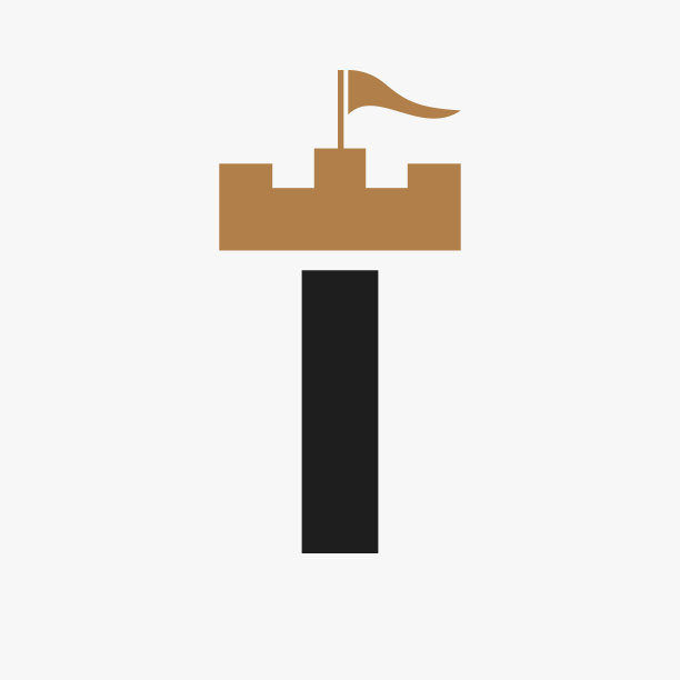 城堡与我符号向量模板图片下载