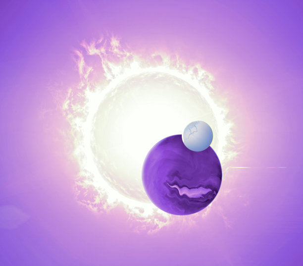 绕系外行星或其他非恒星系外天体运行的系外卫星图片下载