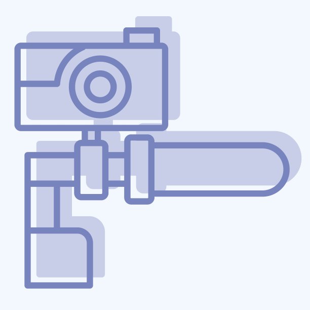 图标相机相关的自行车符号。双音风格。简单的设计可编辑。简单的说明图片下载
