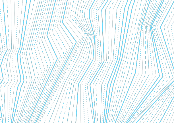 抽象蓝色虚线折射技术图片下载