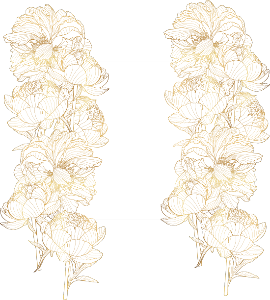 金色牡丹花背景图片下载