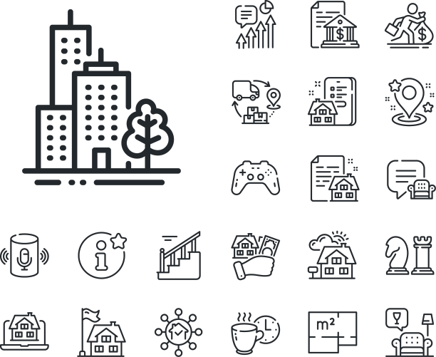 摩天大楼是城市建筑的标志图片下载