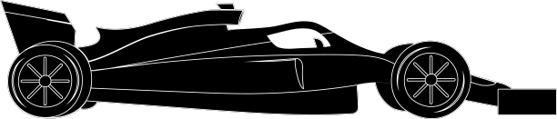 黑色轮廓的一级方程式赛车与白色图片下载