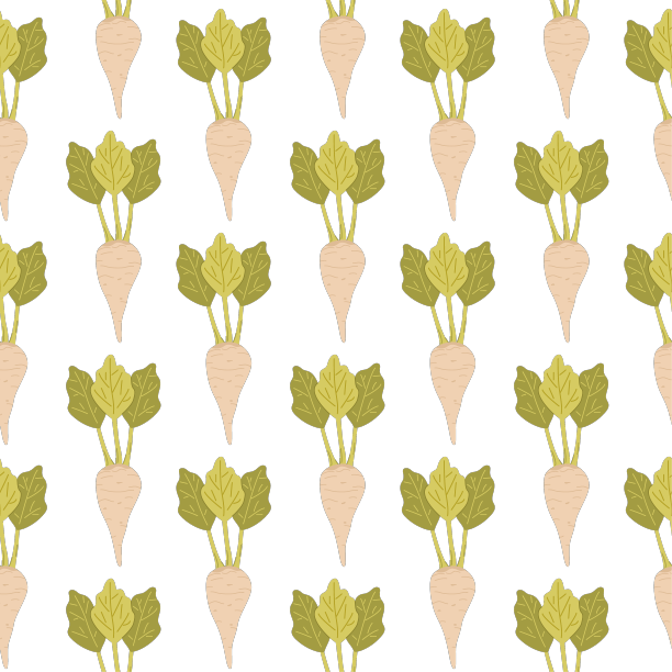 白底甜菜图案无缝图片下载