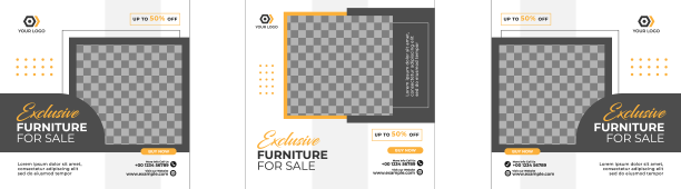 极简主义家具社交媒体发布模板图片下载