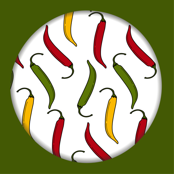 圆上的辣椒无缝图案图片下载