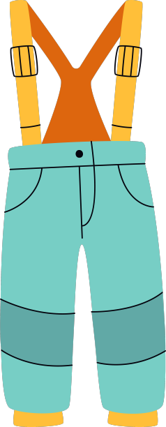 带吊带的冬季长裤图片下载