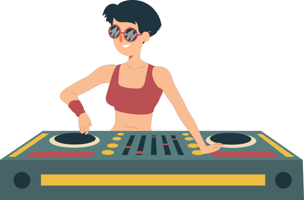 DJ女式调音台图片下载