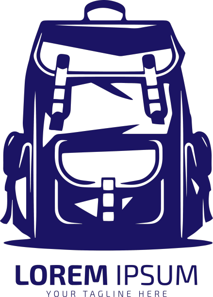 最小和抽象的标志袋袋图标学校图片下载