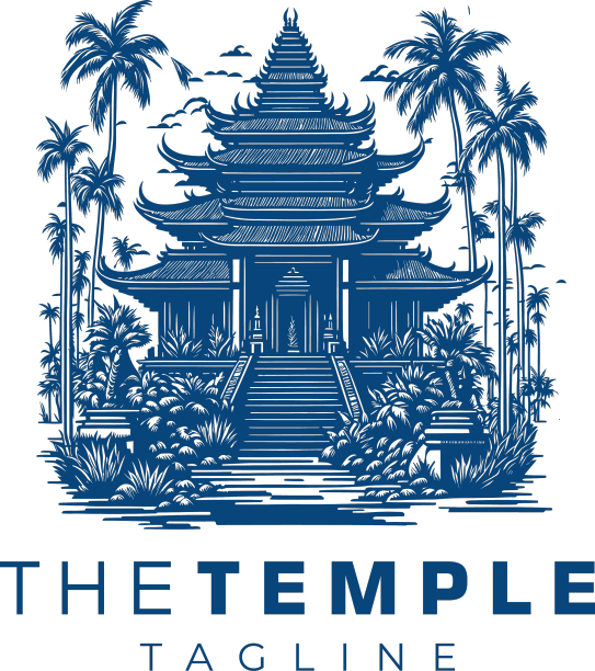 寺庙标志设计模板的想法图片下载