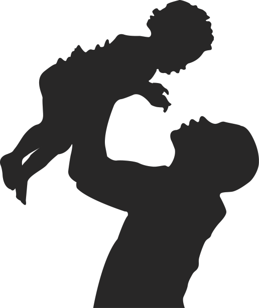 父亲抚养孩子图片下载