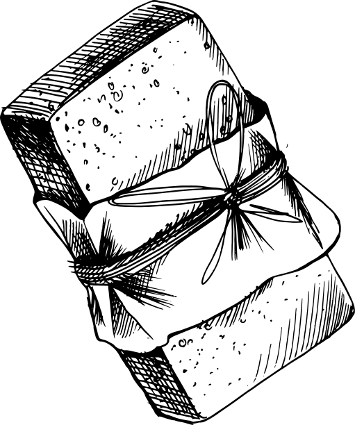 一条手工肥皂，用手工纸包着图片下载