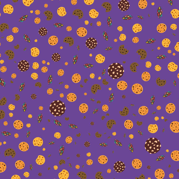 国家饼干日无缝模式矢量插图。饼干日海报，12月4日。重要的一天。图片下载