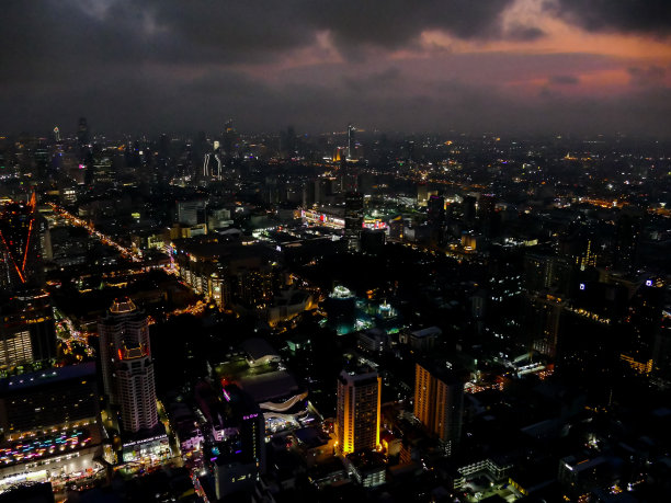城市的夜晚，数码照片的画面作为背景图片下载