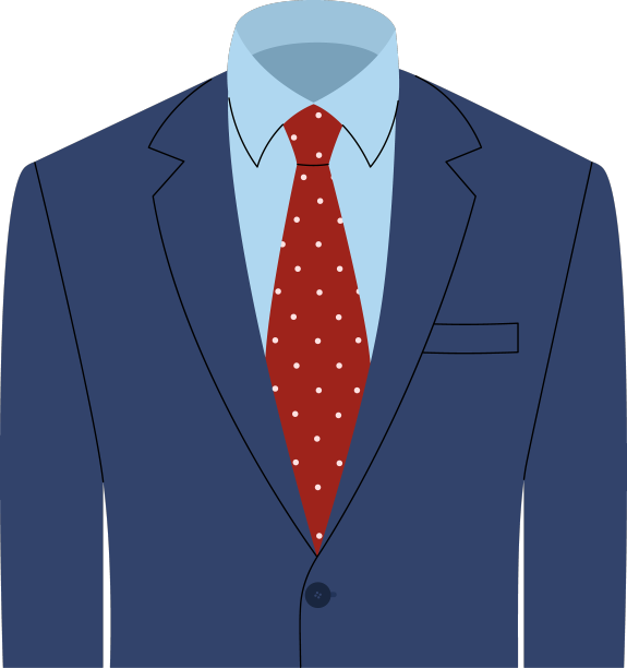 蓝色男士夹克配蓝色衬衫和红色领带图片下载