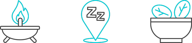 在碗里放上一行沙拉，香薰蜡烛，昏昏欲睡图片下载