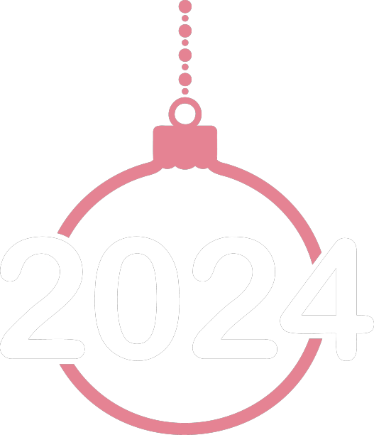 新年方形卡片，红色的圣诞球图片下载