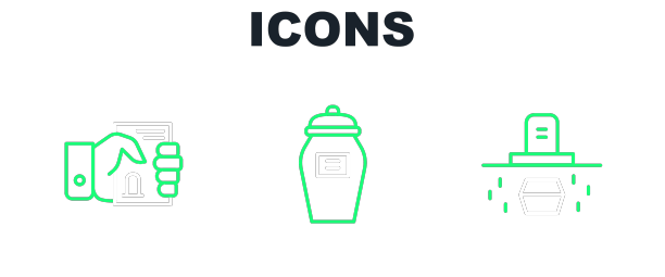 用棺材和死亡证明书摆好行头图片下载