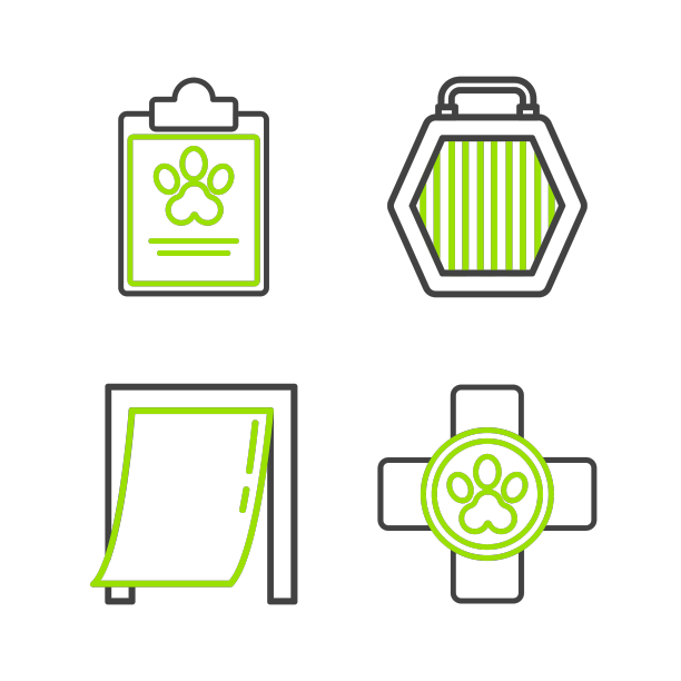 设置宠物兽医诊所标志门图片下载