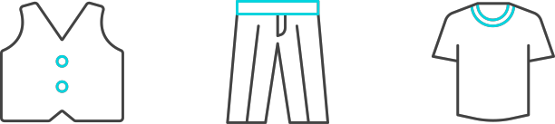 设置线t恤马甲和裤子图标图片下载