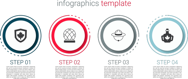 在蒙特利尔生物圈的盾牌上设置加拿大国旗图片下载