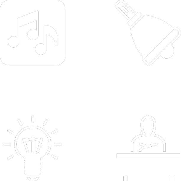 设定波普艺术学生坐在书桌前的灯泡图片下载