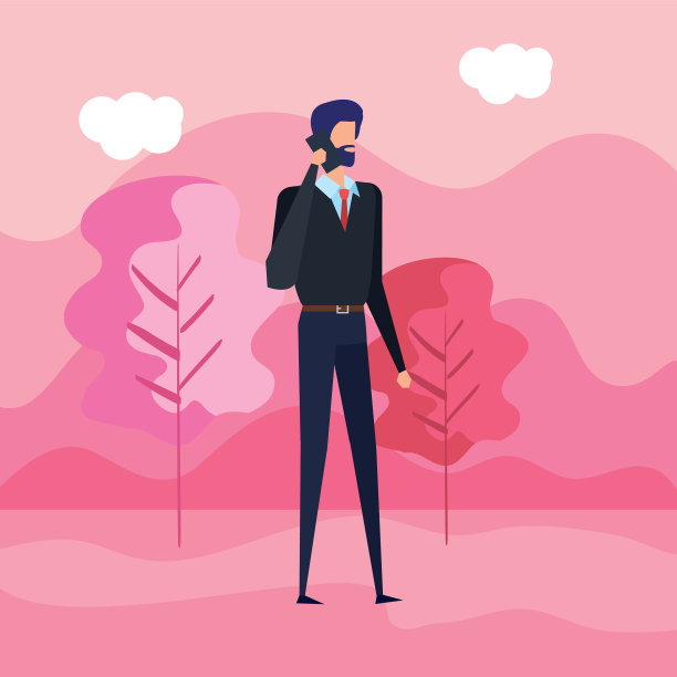 商人在用智能手机打电话图片下载